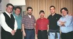 Eduardo Fleury, Fabio Ramazzina, Sergio Abreu, Sidney Molina, Paulo Martelli e Paulo Porto Alegre no Seminario de Violao de 2001